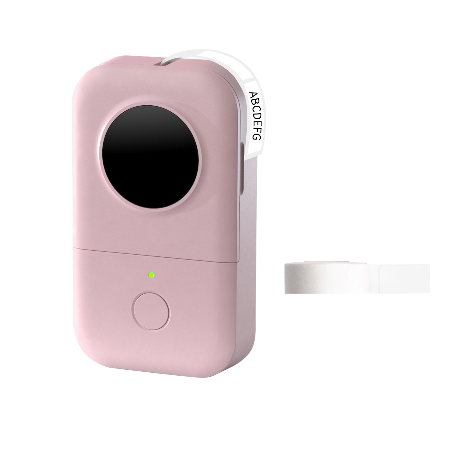 Aibecy Portable Label Printer Wireless Thermal Printer 203dpi 6/12/14/15mm Label Width BT Connection with APP Support Multiple Languages with 1 Roll Label Paper for Home Office Organization Jewelry Cable Wire