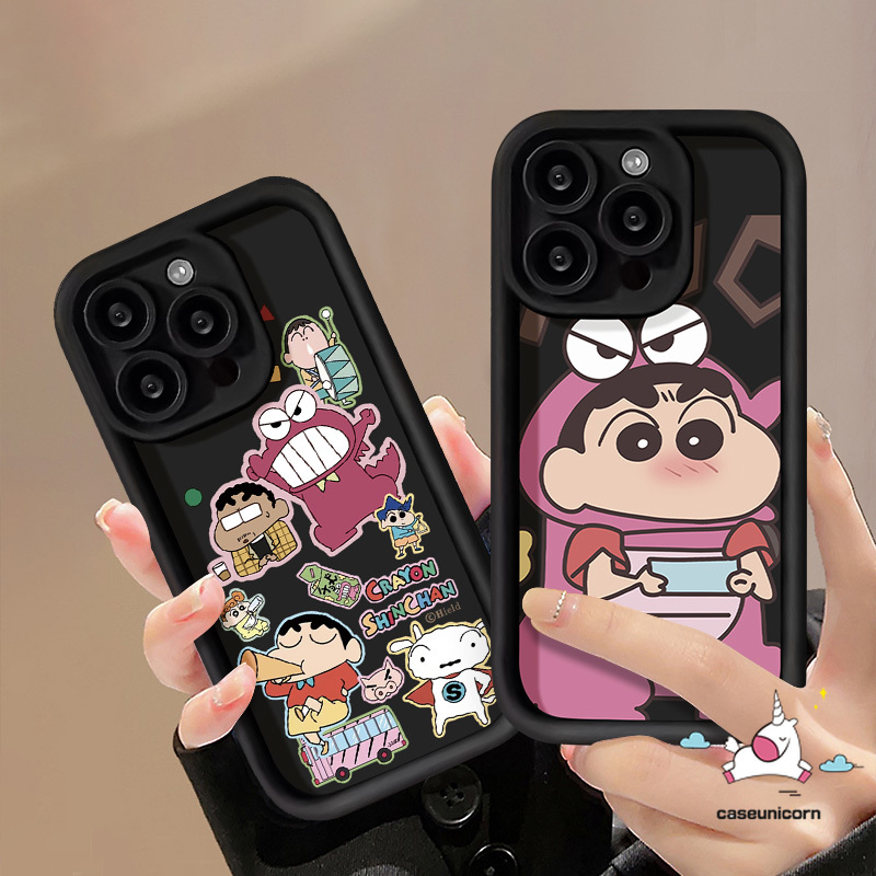 Cute Comic Crayon Shin-Chan Cartoon Case Compatible for IPhone XS MAX 15 11 12 7 8 Plus 14 13 15 Pro Max 6S 6 7 8 Plus XR X SE 2020 Crocodile Funny Case Soft Cover. 
