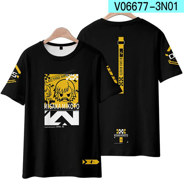 2023 Cosplay Anime Too Much of Index 3D T Shirt Women Men A Certain Magical Index Accelerator Short S. Kids T. 