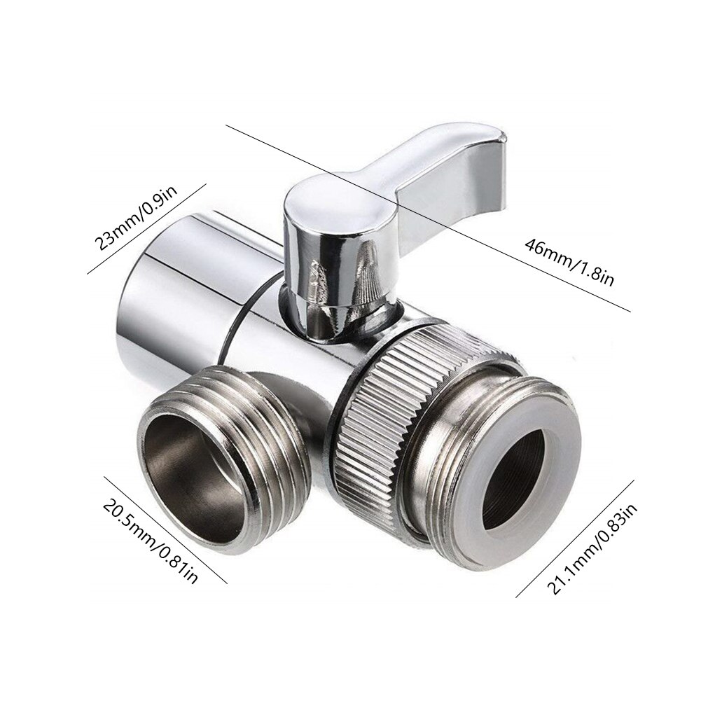 1-5pcs 3 Way Switch Faucet Adapter Kitchen Sink Splitter Diverter Valve Plastic Water Tap Connector Shower Bathroom Accessories. 