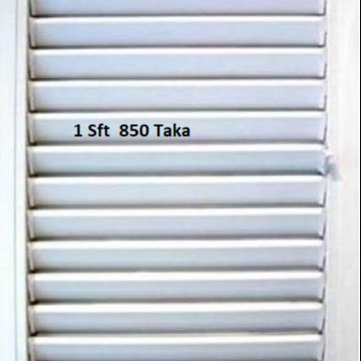 U-Pvc Louvre Window with  White louver panel