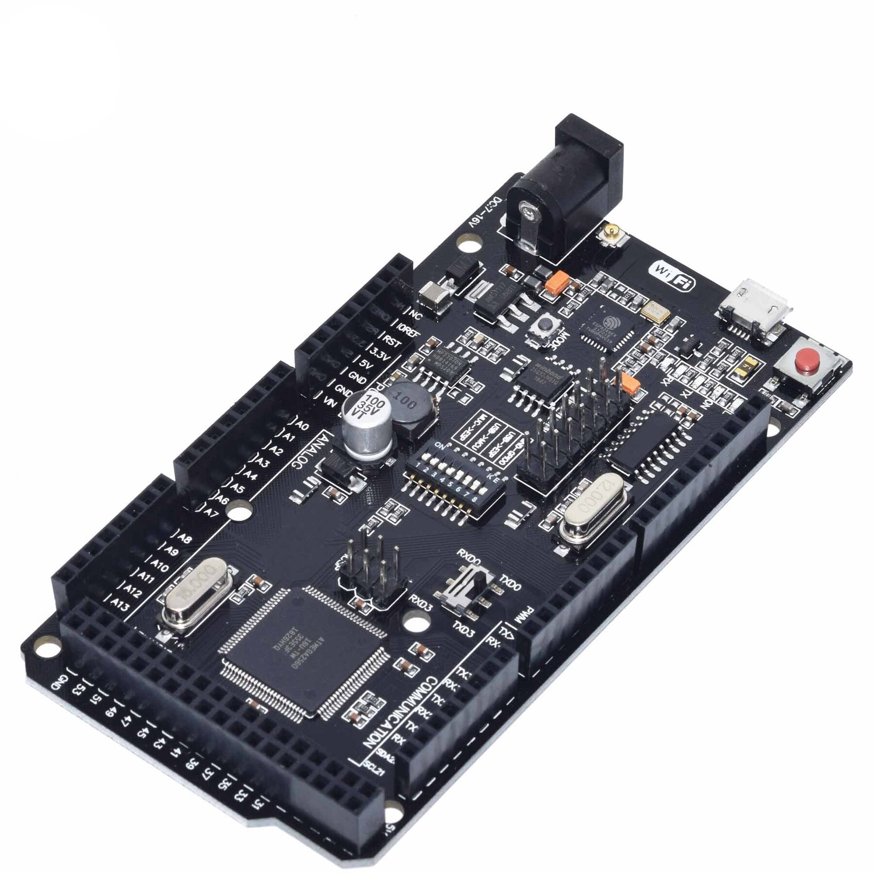 【happy one】TZT Mega+WiFi R3 ATmega2560+ESP8266 32M USB-TTL CH340G Compatible For Arduino Mega NodeMCU. 