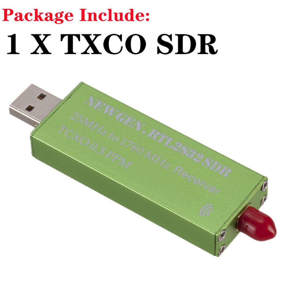 USB2.0 RTL SDR 0.5 PPM TCXO RTL2832U R820T TV Tuner Stick AM FM NFM DSB LSB SW Software Defined Radio SDR TV Scanner Receiver. 