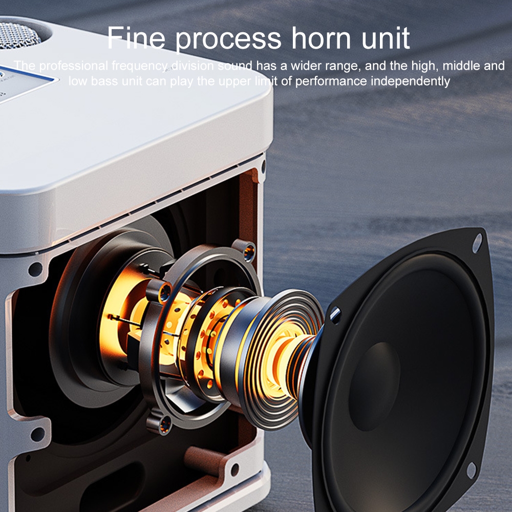 （COD Available)YS-203 Bluetooth Karaoke Speaker Wireless Microphone. 