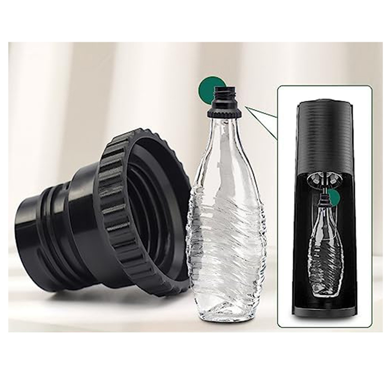 1 Piece Soda Streaming Machine Co2 Tanks Fit for Soda Water Compatible with Terra Soda Steam Maker, for Quick Connecting Glass Soda Bottle. 