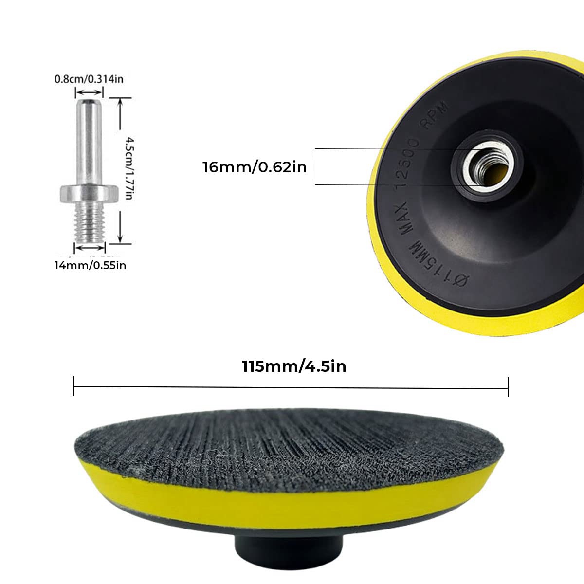 30-Piece Drill Bit Sanding Attachment Sandpaper 60/80/100. 