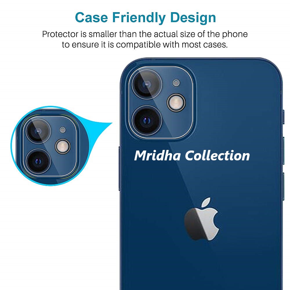 Apple iPhone 12 Mini Back Camera Lens Screen Protector Rear Camera Lens Screen Protector , Upgraded HD, Clear Scratch Resistant Tempered Glass. 
