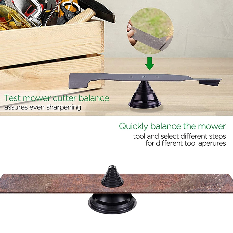 Lawn Mowers Blade Sharpener Tool Drill Attachment Sharpening Kit Lawnmower Blades Sharpener for Power and Hand Drill. 
