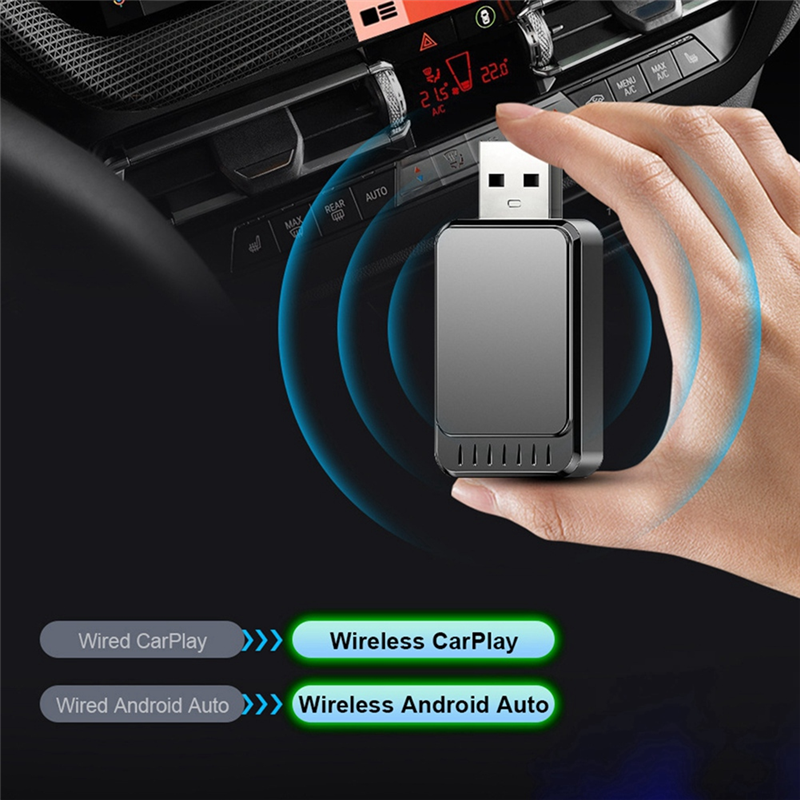 CarPlay Adapter for Android Auto Wired to Wireless Carplay Dongle. 