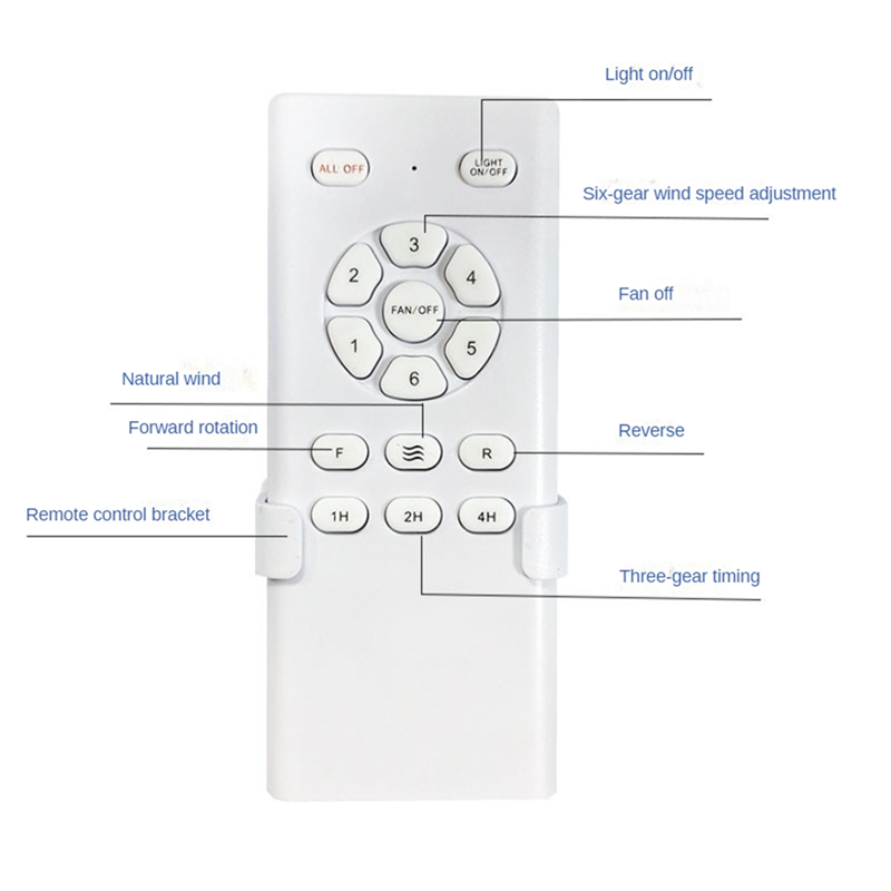 Frequency Conversion Ceiling Fan Remote Control Kit Light High Voltage 6-Speed Remote Receiver Controller, Fine Workmanship. 
