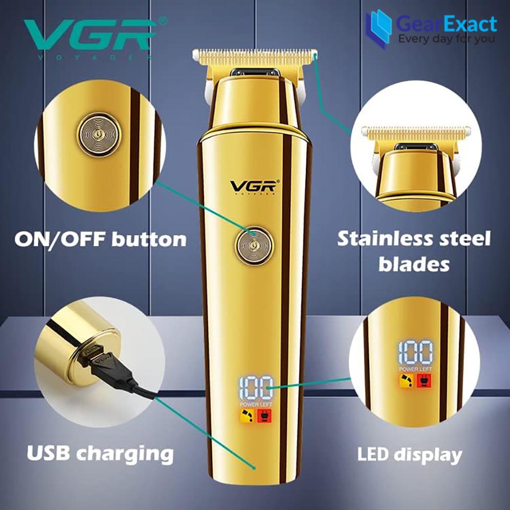 VGR V-947 Cord Cordless Hair Clipper and Beard Trimmer for Men. 