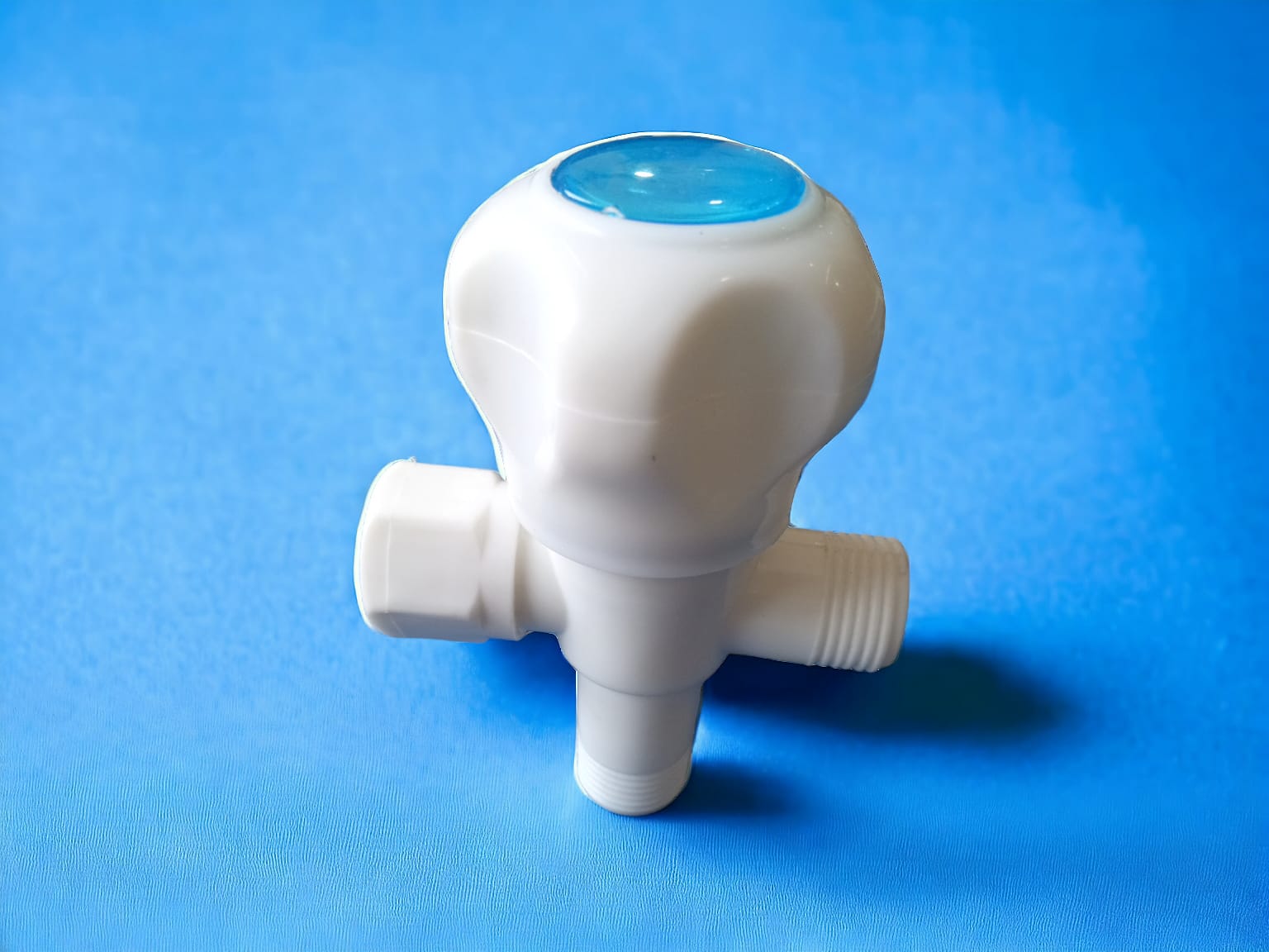 Twin Angle Valve 2 in 1 PVC Plastic for basin commode and bathroom. 