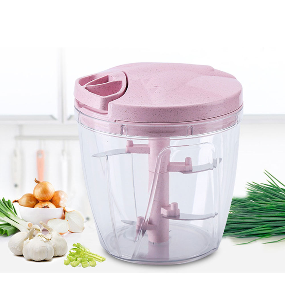 Food Chopper Pull Mincer Onion Vegetable Blender Mixer Nuts Meat