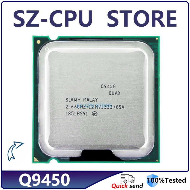 Core 2 Quad Q9450 2.6 GHz Quad-Core CPU Processor 12M 95W 1333 LGA 775