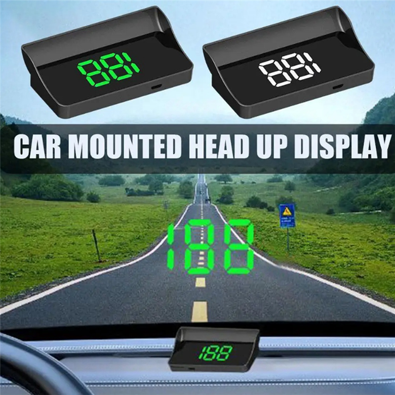 V9 Car -Up Display HUD Speedometer Display Windshield Projector /MPH Automotive General Electronic Replacement Accessories B. 