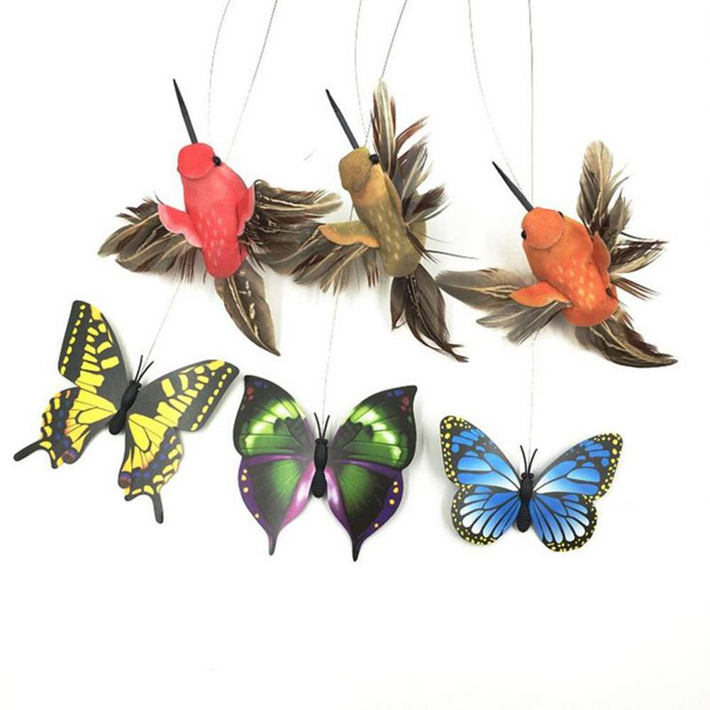 【3C VictoryEagle】active oy Automatic Flying erfly Electric Hummingbird erfly color:Hummingbird specification:Random color. 