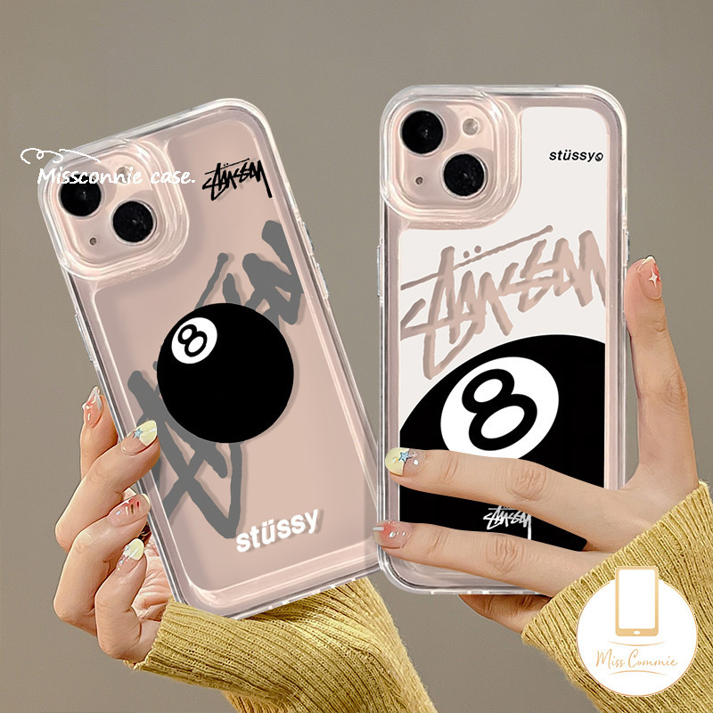 Trendy Brand Stussy Graffiti Letters Case for Redmi 12C 9 12 9C 10A A1 10C 10 13C A2 9A 9T Note 11s 10s 11 8 13 10 12 9 Pro Max Poco X5 X6 C65 Mi 11 12 Lite Transparent Soft Cover. 