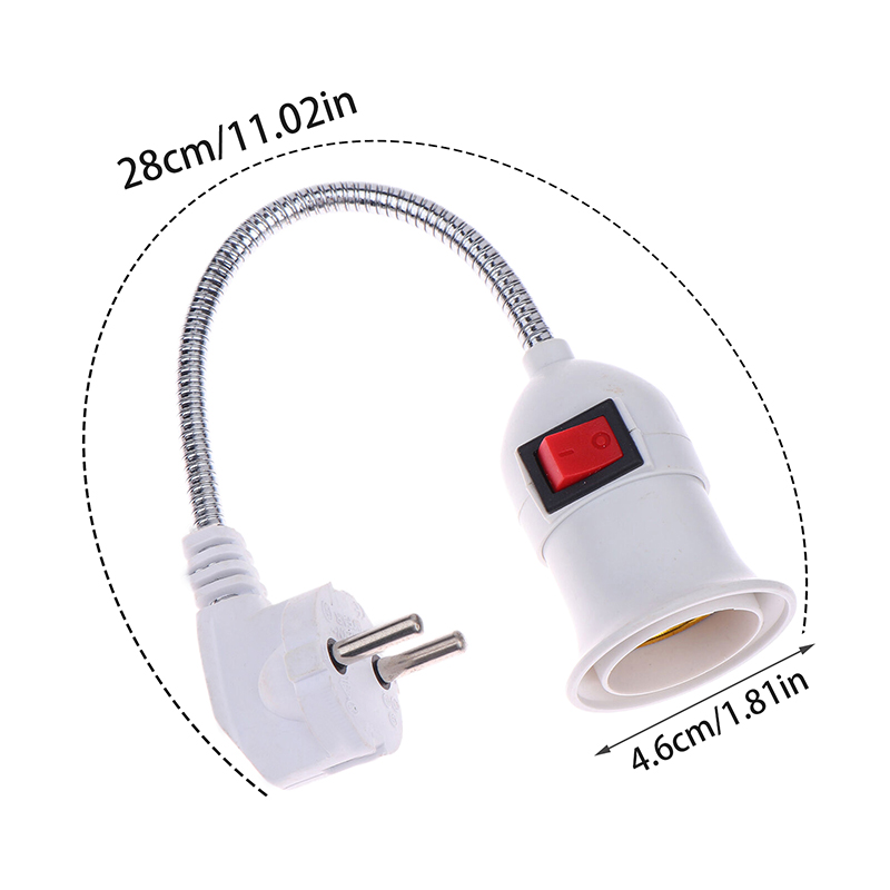 Plug In Light Socket Adapter Extension Light Socket Converter Plug Lamp Socket Lamp Bulb Holder E27 All Direction Bulb Adapter. 
