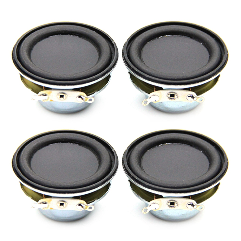 TWEXQNY 4Pcs Audio Speaker 4Ω 5W 40mm 1.5 Inch Full Range Multimedia Speaker Loudspeaker DIY Sound Mini Speaker for Home Theater