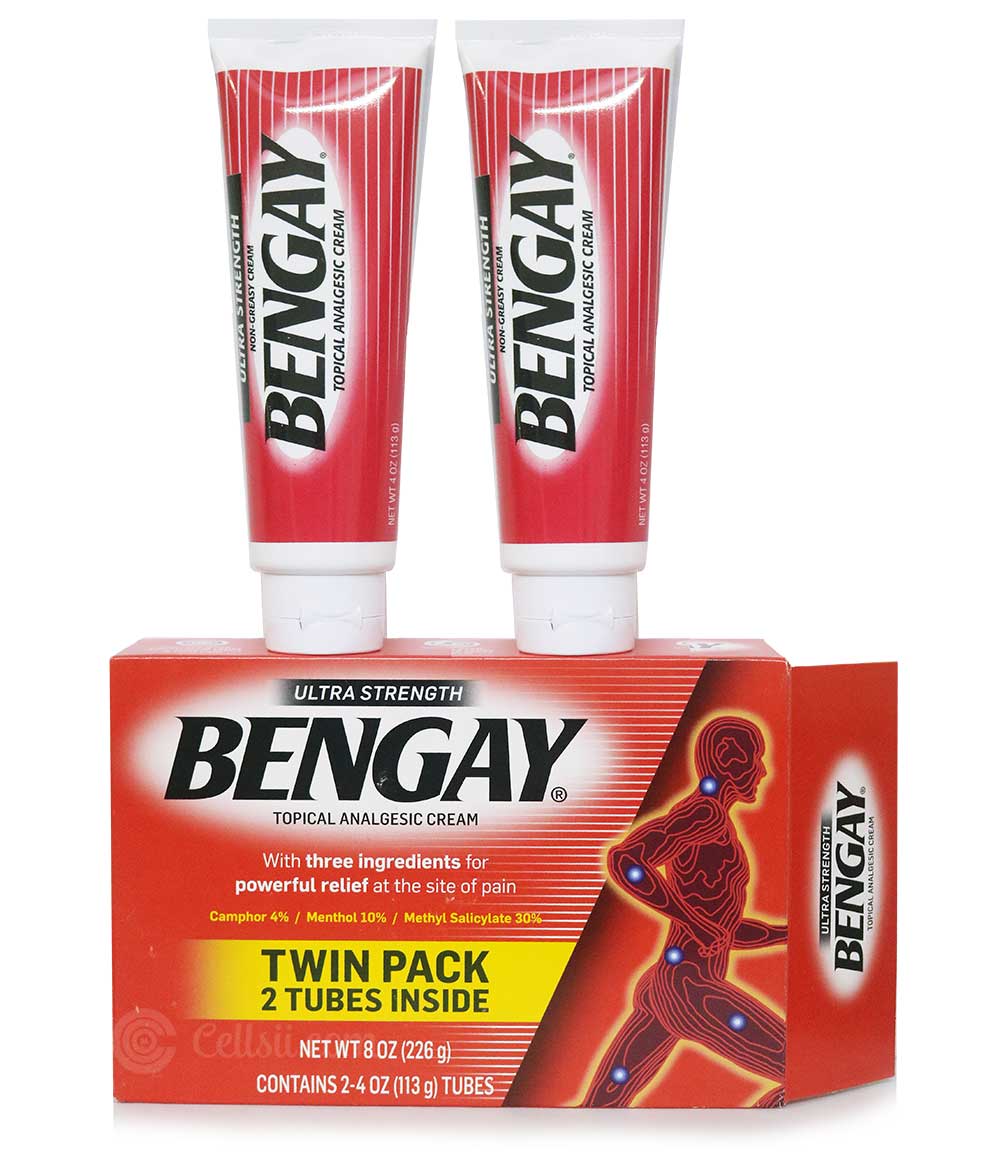 Bengay Ultra Strength Topical Analgesic Pain Relieving Cream Twin Pack USA. 
