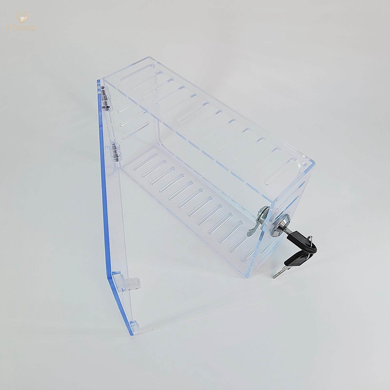 A/C Thermostat Lock Box with Key Clear Thermostat Cover with Lock for Office. 