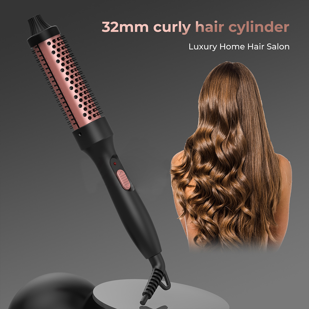 Wavy Talk Thermal Brush Double PTC Heaters Automatic Recognition And Switching Display Curling Irons. 
