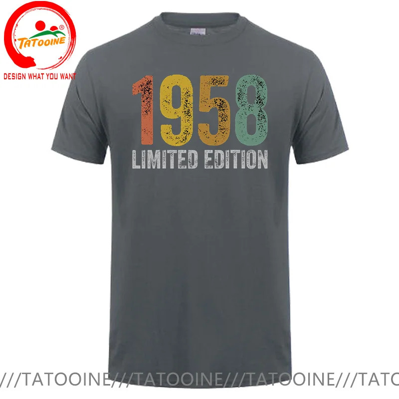 Retro Classic Birthday 1958 Limited Edition T-Shirt Vintage Grunge Legends Born in 1958 T-Shirts Men The Birth Of 1958 Tee Shirt. 