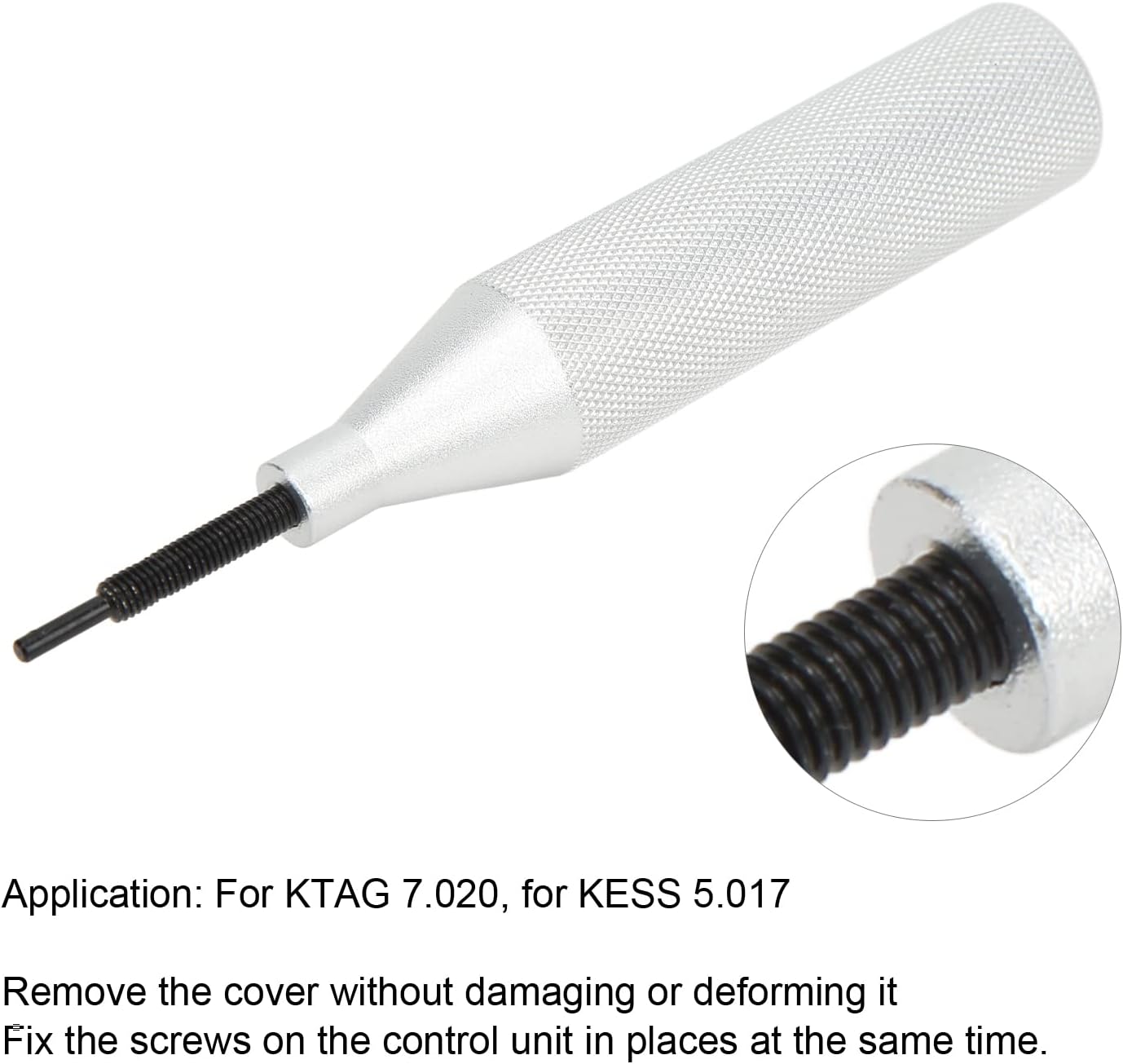 Metal ECU Cover Extractor Tool, ECU Cover Open Tool Anti Deform Heavy Duty Replacement for KTAG 7.020 for KESS 5.017. 