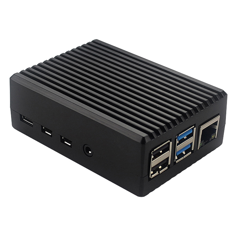 【DIV MALL】（NEW）For GeeekPi Raspberry Pi 4 CNC Aluminum Case with Fan Heatsinks for Pi 4B