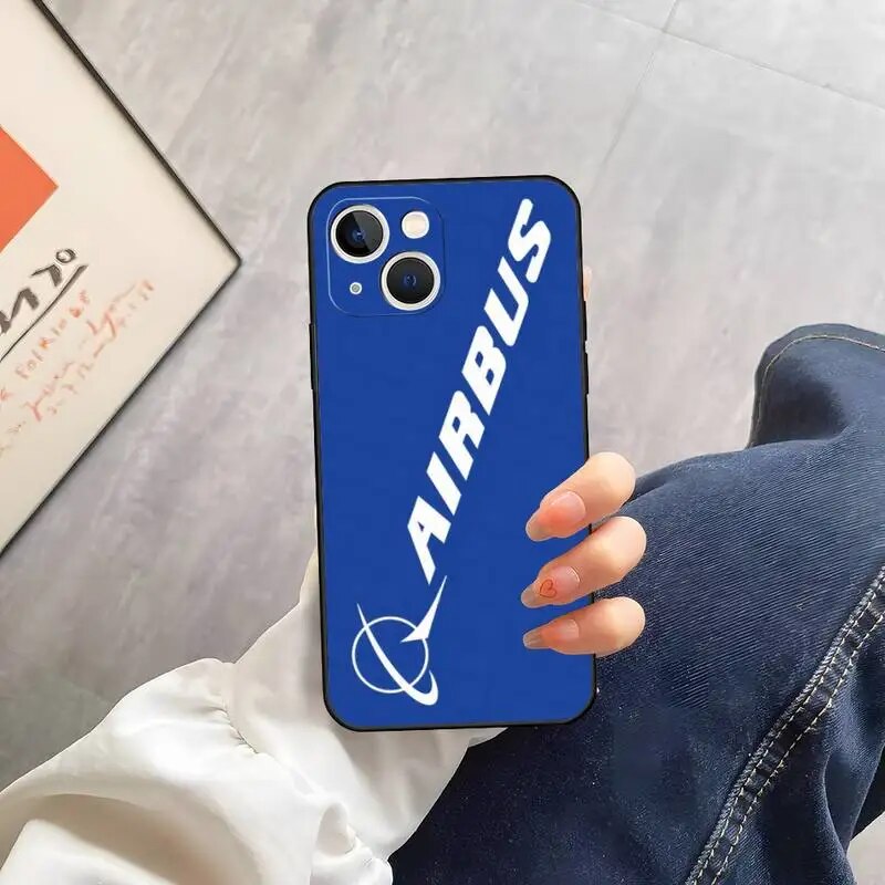 Airbus Logo Phone Case For Iphone 14 13 Pro Max 12 Xr X Xs Mini For 6 6s 7 8 Plus Se 2020 2022 Mobile Phone Accessories. 