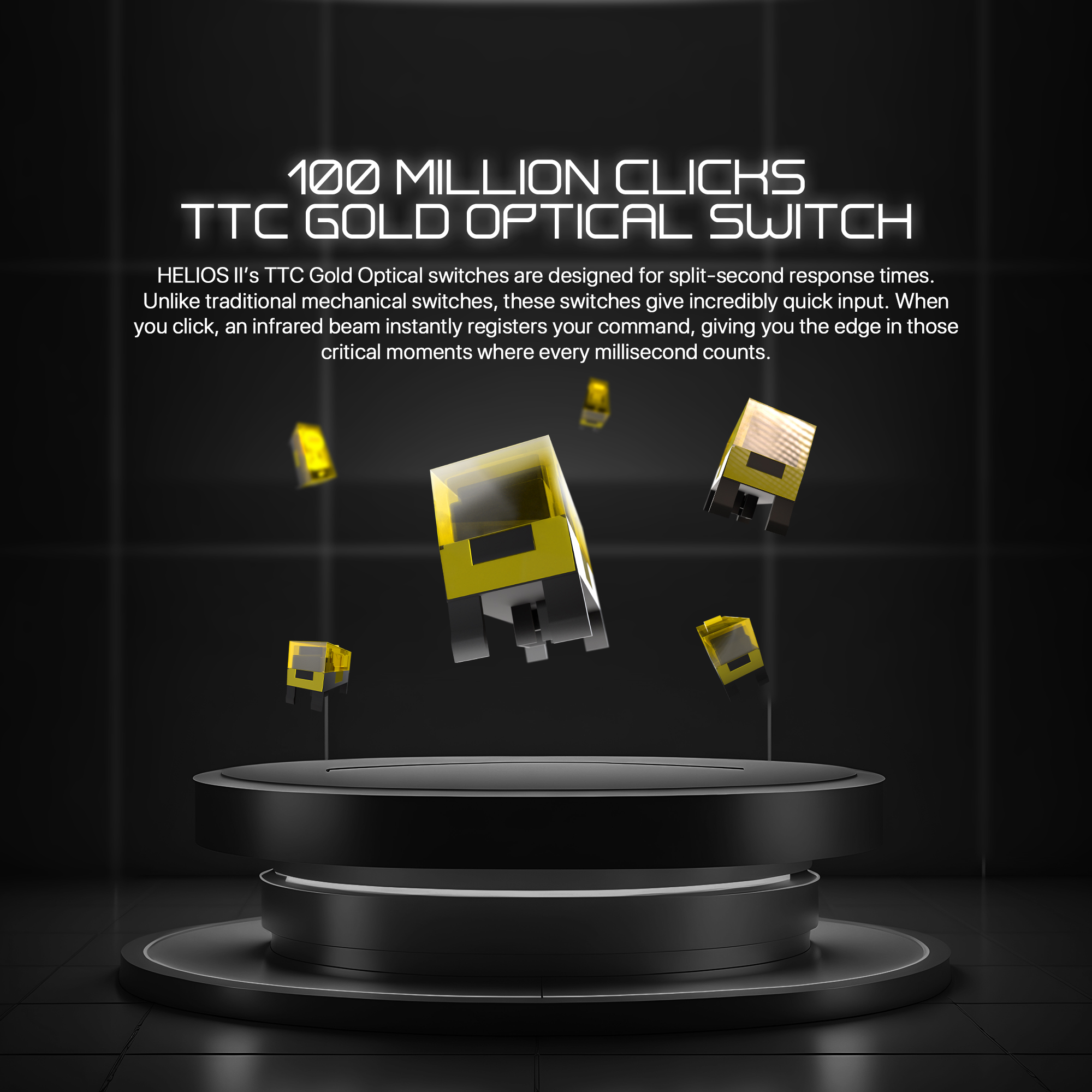 FANTECH HELIOS II XD3v3 Gaming Esports Mouse Wireless BT 55G Lightweight Mice PAW3395 26000DPI TTC Gold Switch For Laptop PC. 