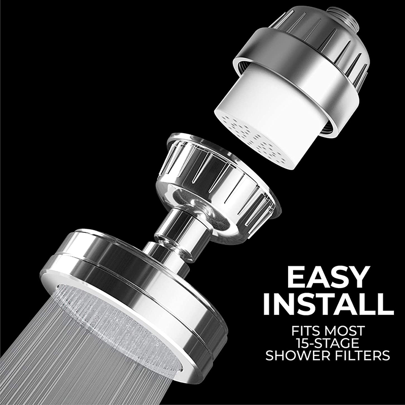 15 Stage Shower Filter Water Purifier -Showerhead Water Softener - Remove Chlorine, Fluoride, Hard Water, Rust. 