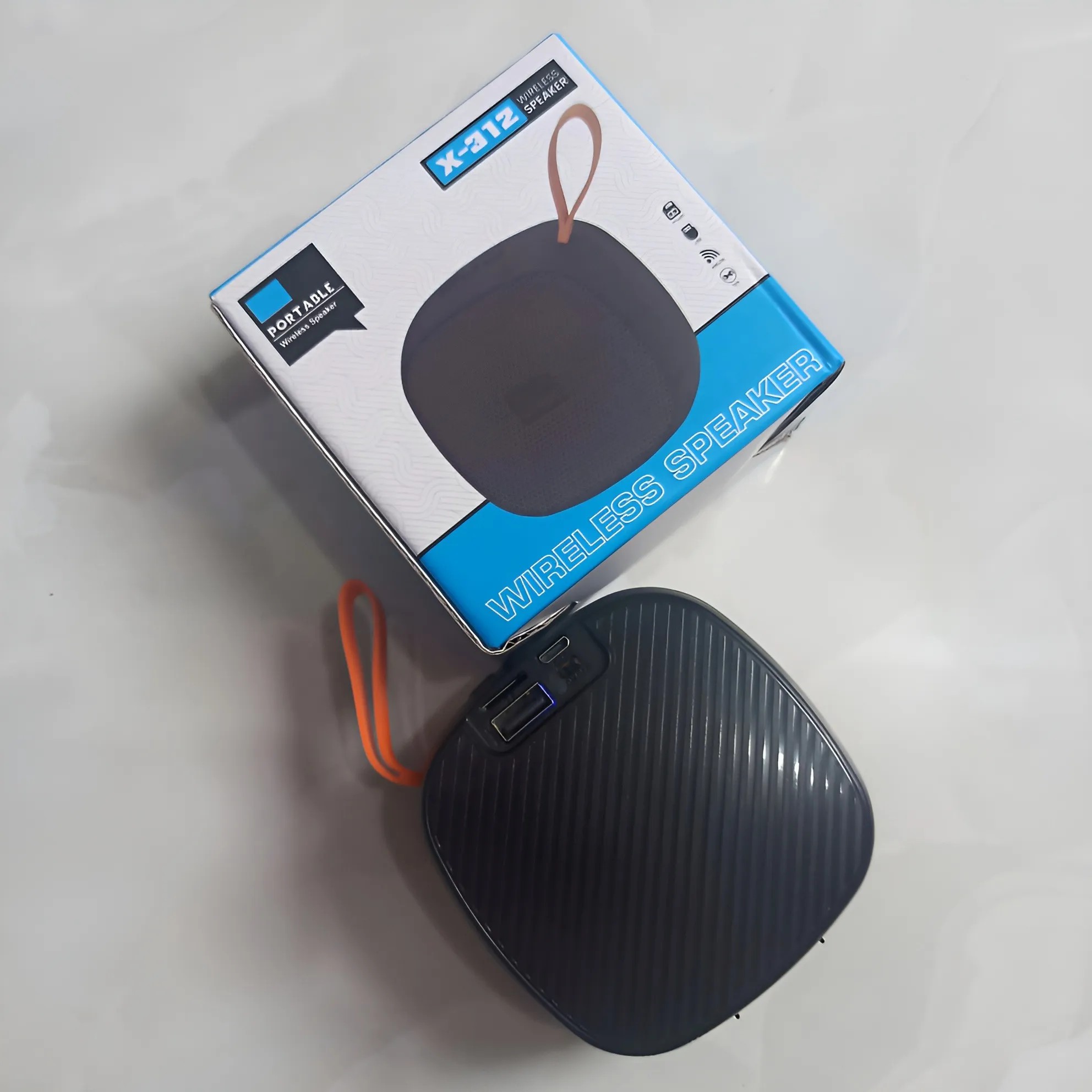 X-312 Bluetooth, USB, TF Card & FM Radio Supported 3W Wireless Speaker. 