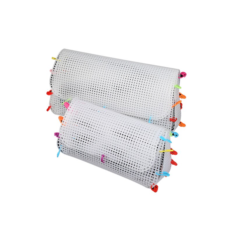 Creative DIY Purse Plastic Frame Bag Making Transprant Grid Shaping Sheet Cross Stitch Woven Mesh Plastic Canvas Sheet S/M/L. 