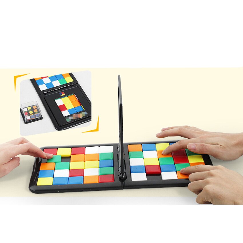 Rubiks Race Magic Block Game Gathering Blocks Children Gift Party Board Game Family Fun. 