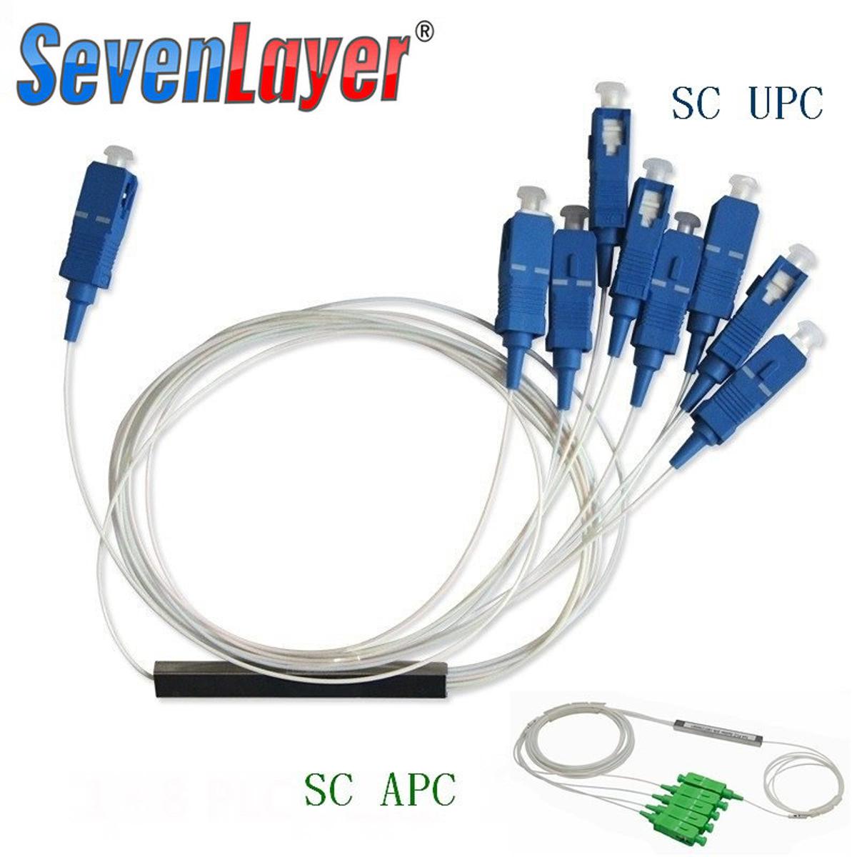 PLC Splitter 1x2 1x4 1x8 1x16 PLC UPC/APC Splitter Module 1-2 1-4 1-8 1-16 SC