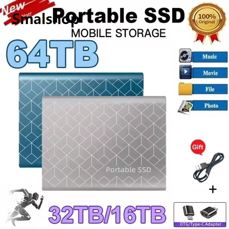 Smalshop 2026 New Original Portable External Hard Drive 1TB 2TB SSD M.2 External Hard Disk Memory Compatible for xiaomi Desktop MacBook