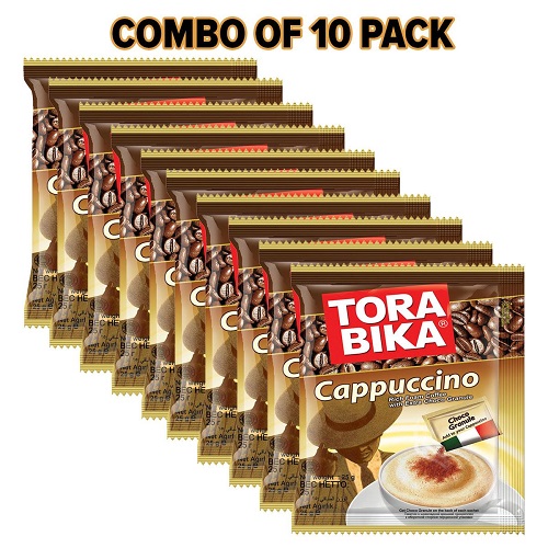 Tora Bika Cappuccino Coffee 25Gm - Combo Of 10 Pack | Daraz.com.bd