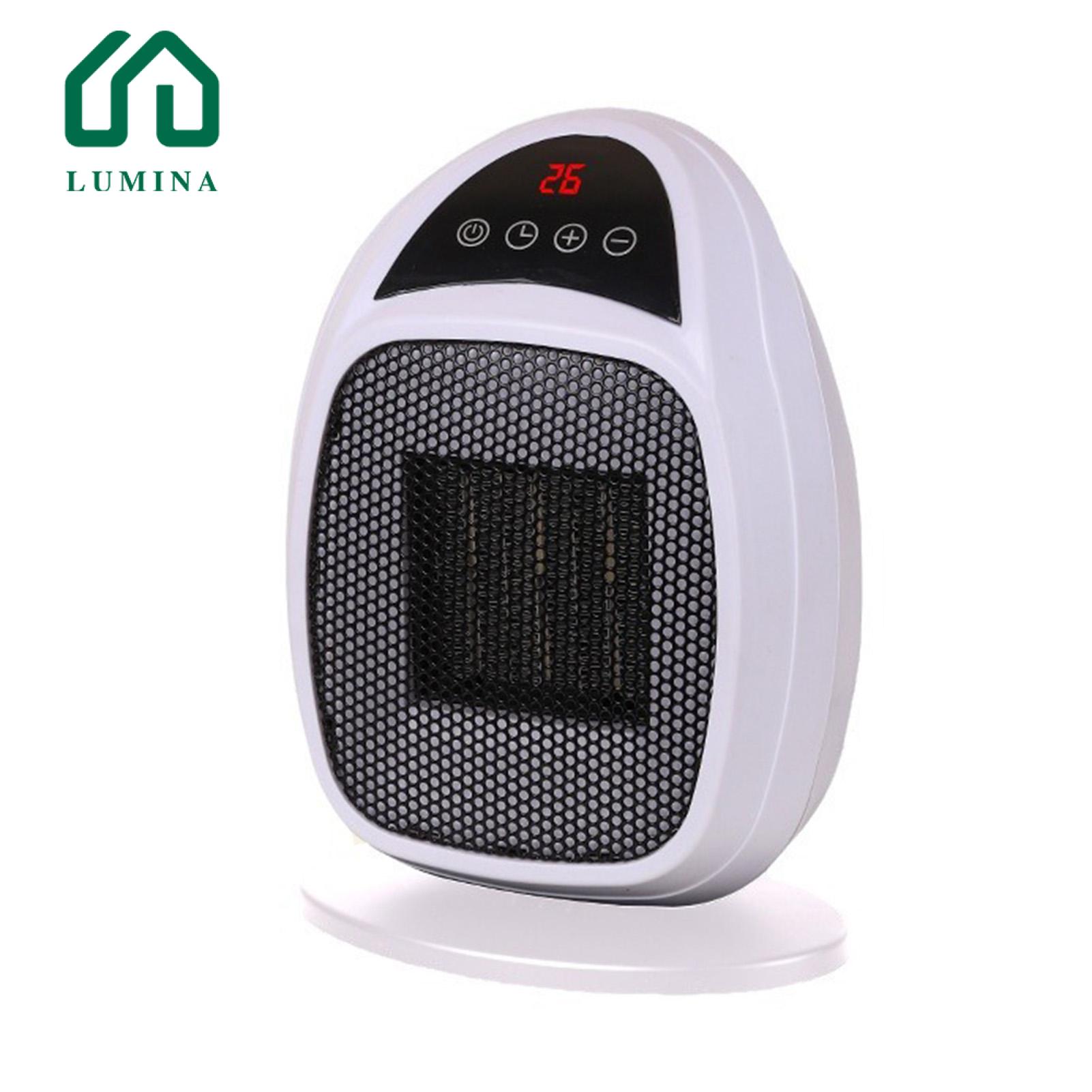 Lumina Electric Mini Heater 800w High Power Portable Heater Fan Room Warmer for Small Spaces Low Noise Temperature Control Auto Shut Off Desktop Heater Office Space Heater. 
