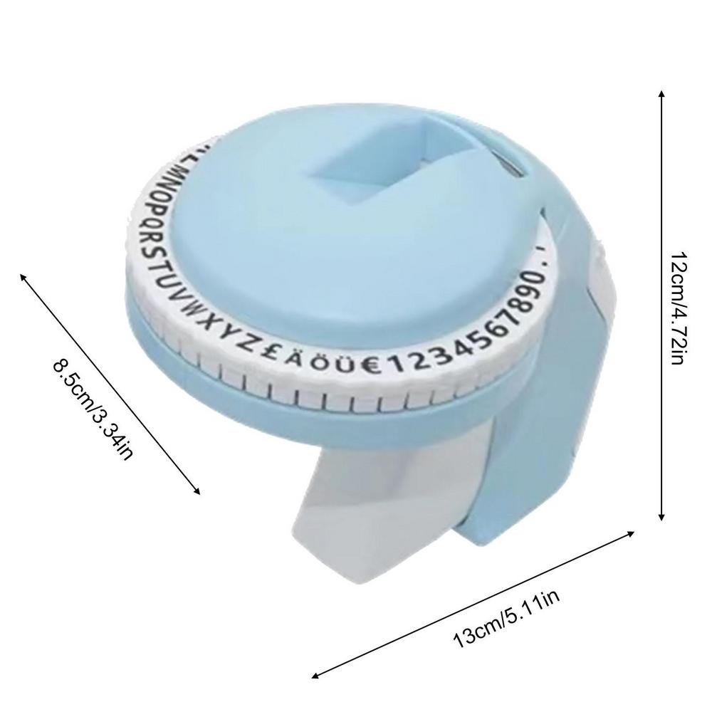 Embossed Label Printer Writer 3D Embosser Handheld Label Machine Pre-Cut Partitions Embosser Label Makers For Easy Use Ideal For MuXiaRe. 