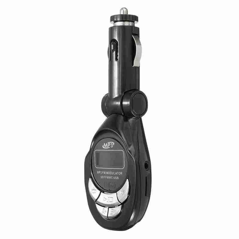 Wireless Handsfree Bluetooth FM Tran_s_mitter Black Modulator USB Car Kit MP3 Player Flash Drive 3.5mm Audio Interface. 