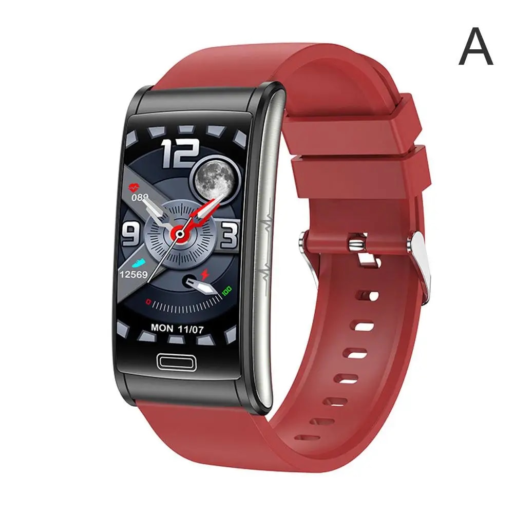 E600 Smart Watch Body Temperature Heart Rate ECG Monitoring Information Push Smart Bracelet Sports Watch. 