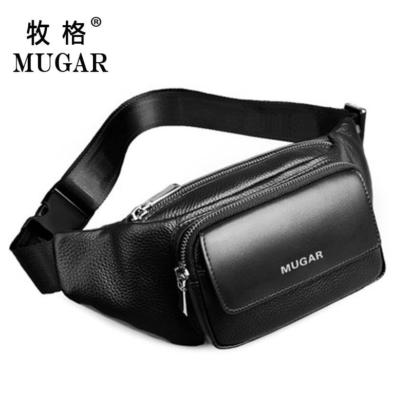 Waist Bag Men's Multi-Functional Office Shoulder Bag Large Capacity Practical Waterproof and Hard-Wearing Business Checkout Business Cell Bag Men. 