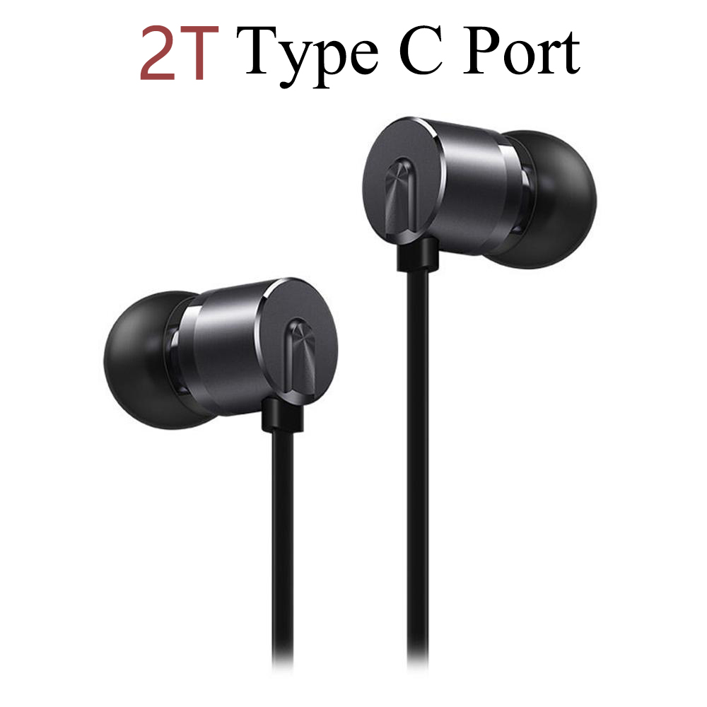 Original OnePlus Type-C 3.5mm Earphones OnePlus 2T V2 In-Ear Headset With Remote Mic for Oneplus 6T Mobile Phone. 