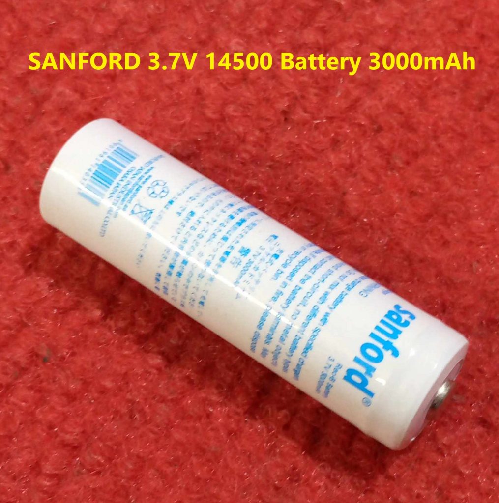 SANF3000 3.7V 14500 Battery AA Battery 3.7V Rechargeable Battery For Remote Trimmer Battery 3000mAh Battery 3.7V Battery Lithium Battery. 