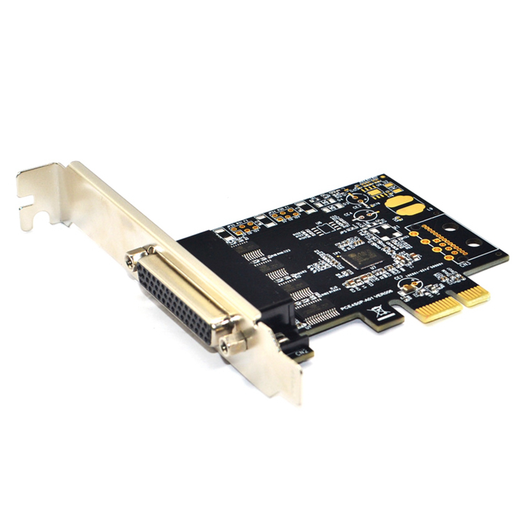 2X PCI-E Serial Port Card Pcie to 4 Serial Port RS232 9-Pin Industrial Control 4-Port Expansion Card AX99100 with Cable. 