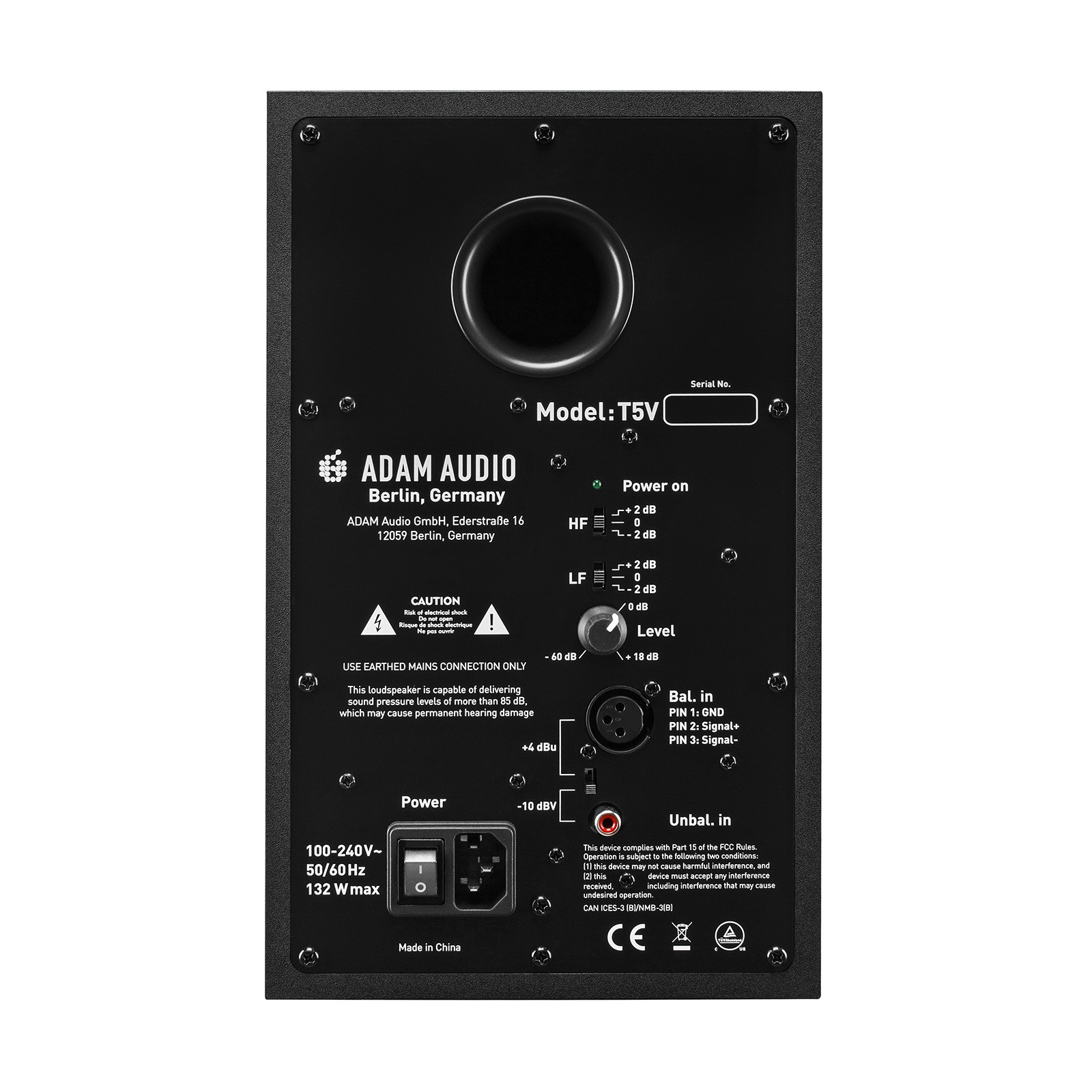 ADAM AUDIO T5V  Two-way Nearfield Studio Monitor 1 Pair. 