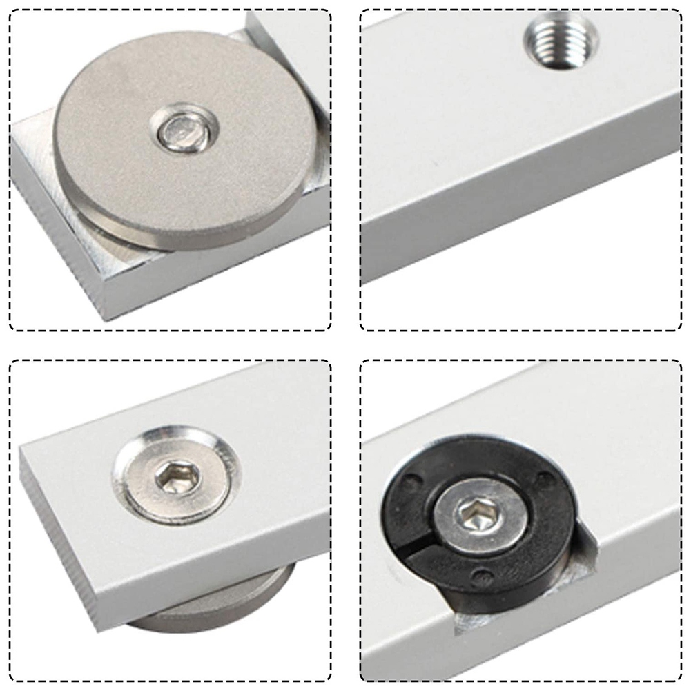 1 Set Aluminum Alloy T-Tracks Slot Miter Track and Miter Bar Tools. 