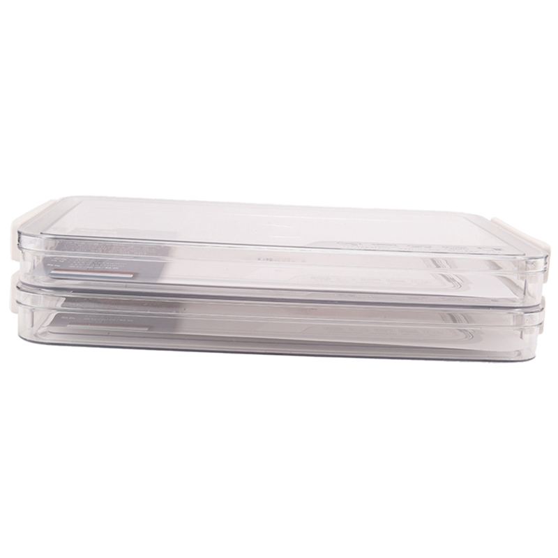 2Pcs Plastic Box Desktop Examination A4 Paper Document Storage Box Transparent Data Finishing File Box