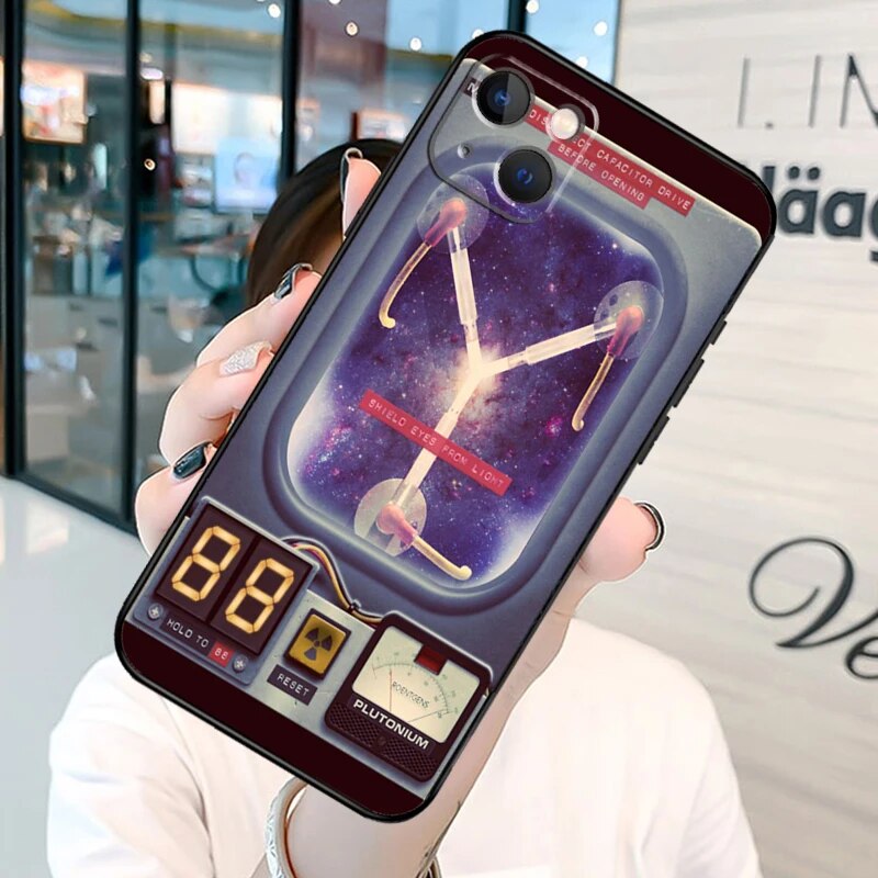 Back to the Future Flux Capacitor Phone Case For iPhone 13 12 Mini 11 14 15 Pro Max SE 2020 7 8 Plus X XS Max XR Cover Shell. 